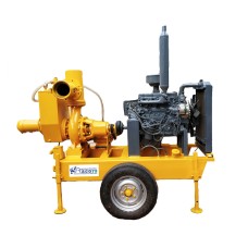 6 inch Miller type dewatering pump with water cooled engine