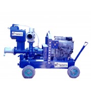 6 inch Sykes type dewatering pump with kirloskar engine