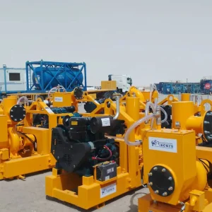 construction site water removal using high capacity pump