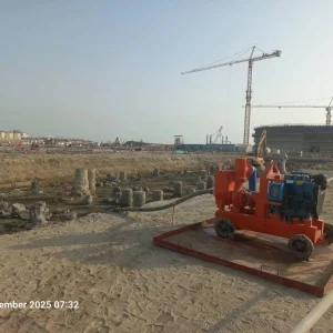 stormwater removal pump system used in infrastructure work