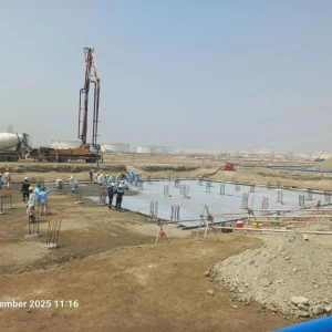 groundwater control pump system used in excavation project