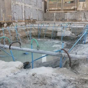 high discharge water pump system for flood drainage
