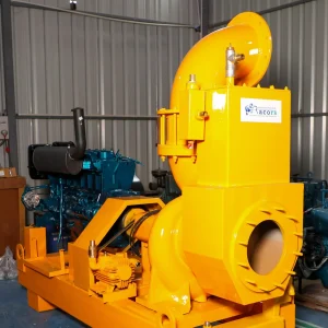 high volume dewatering pump in Brussels construction area