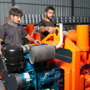 construction drainage pump system in Amsterdam project