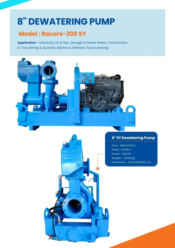 8 inch pump belgium