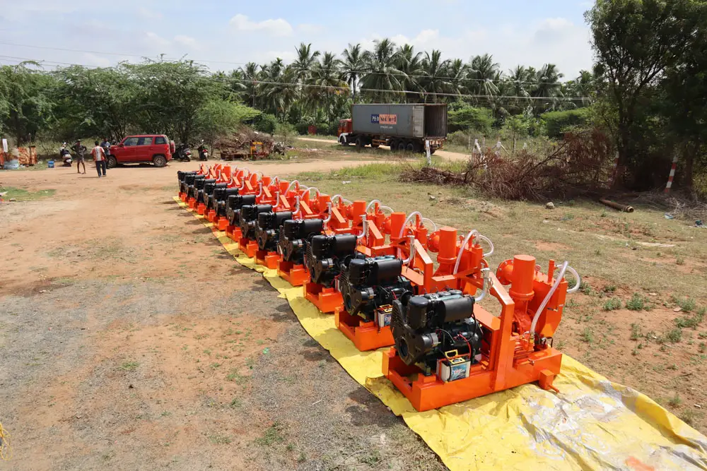 pump rental service for dewatering project application